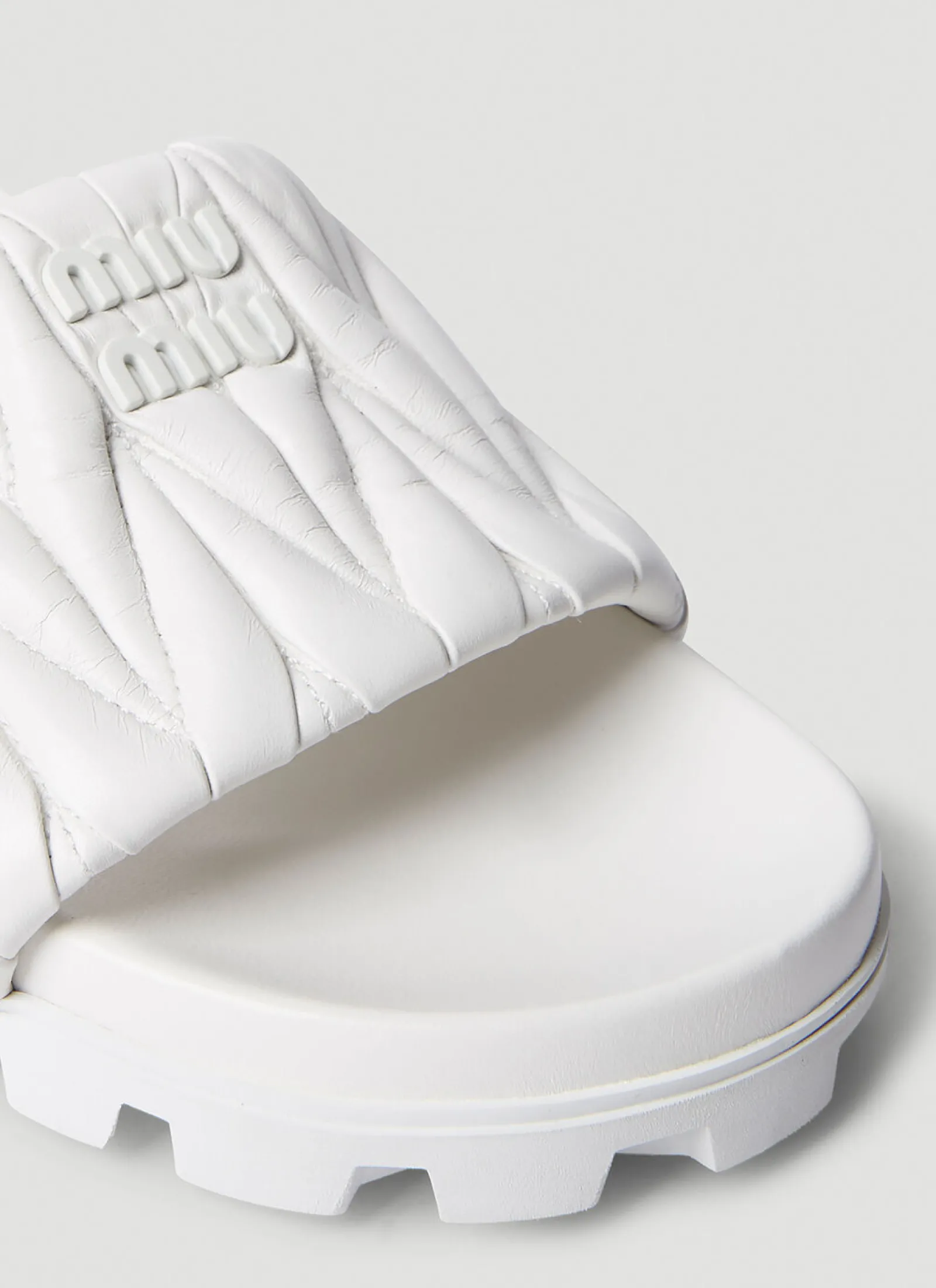 Logo Plaque Flats>Miu Miu Sale