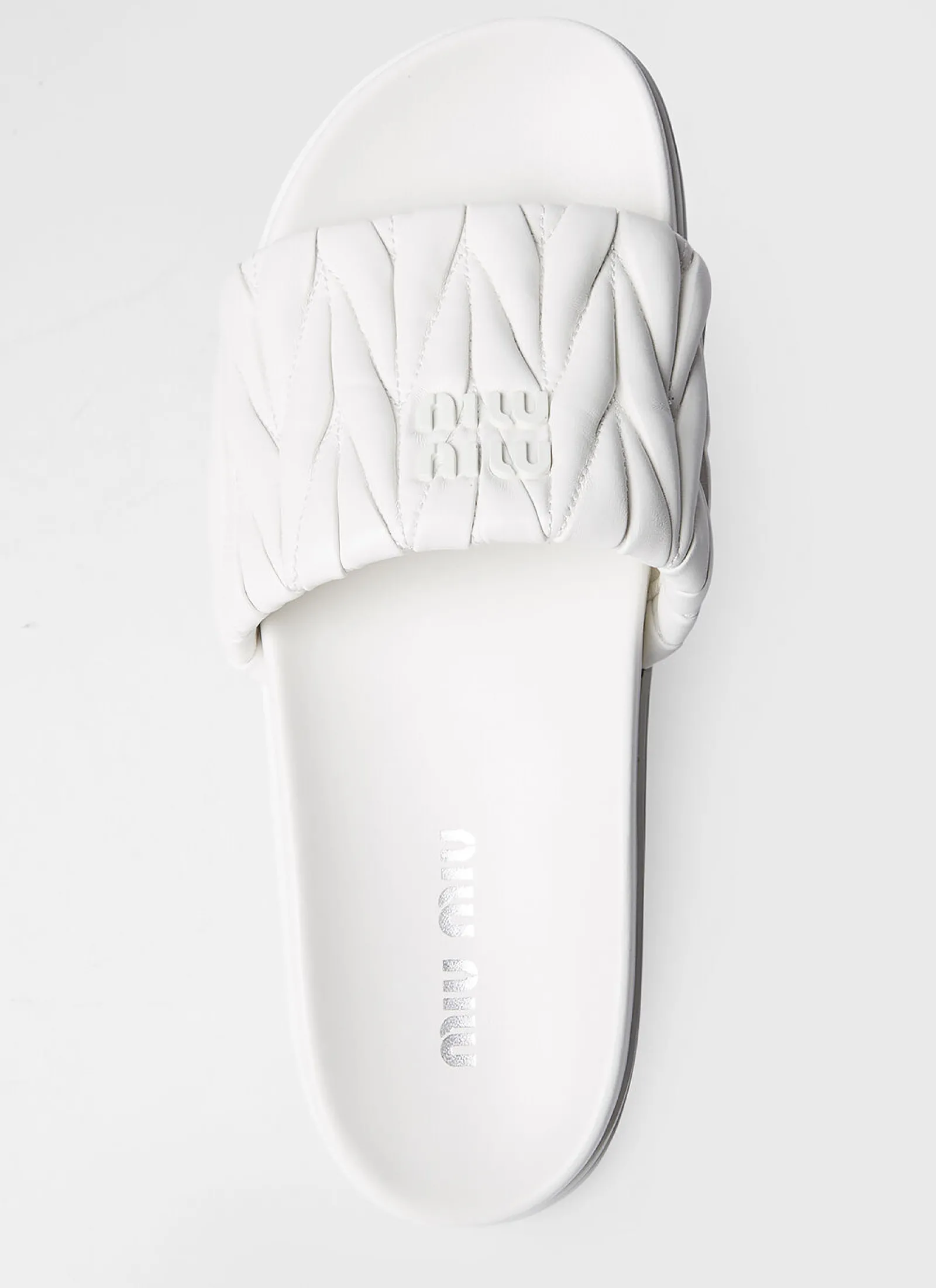 Logo Plaque Flats>Miu Miu Sale