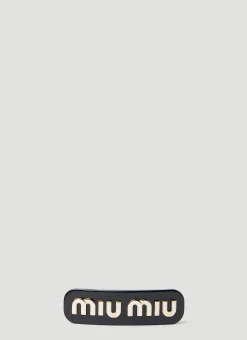 Men Miu Miu Jewellery^Logo Plaque Hair Clip