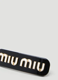 Men Miu Miu Jewellery^Logo Plaque Hair Clip