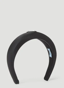 Men Prada Jewellery^Logo Plaque Headband