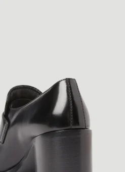 Logo Plaque Heeled Loafers></noscript>Prada Best