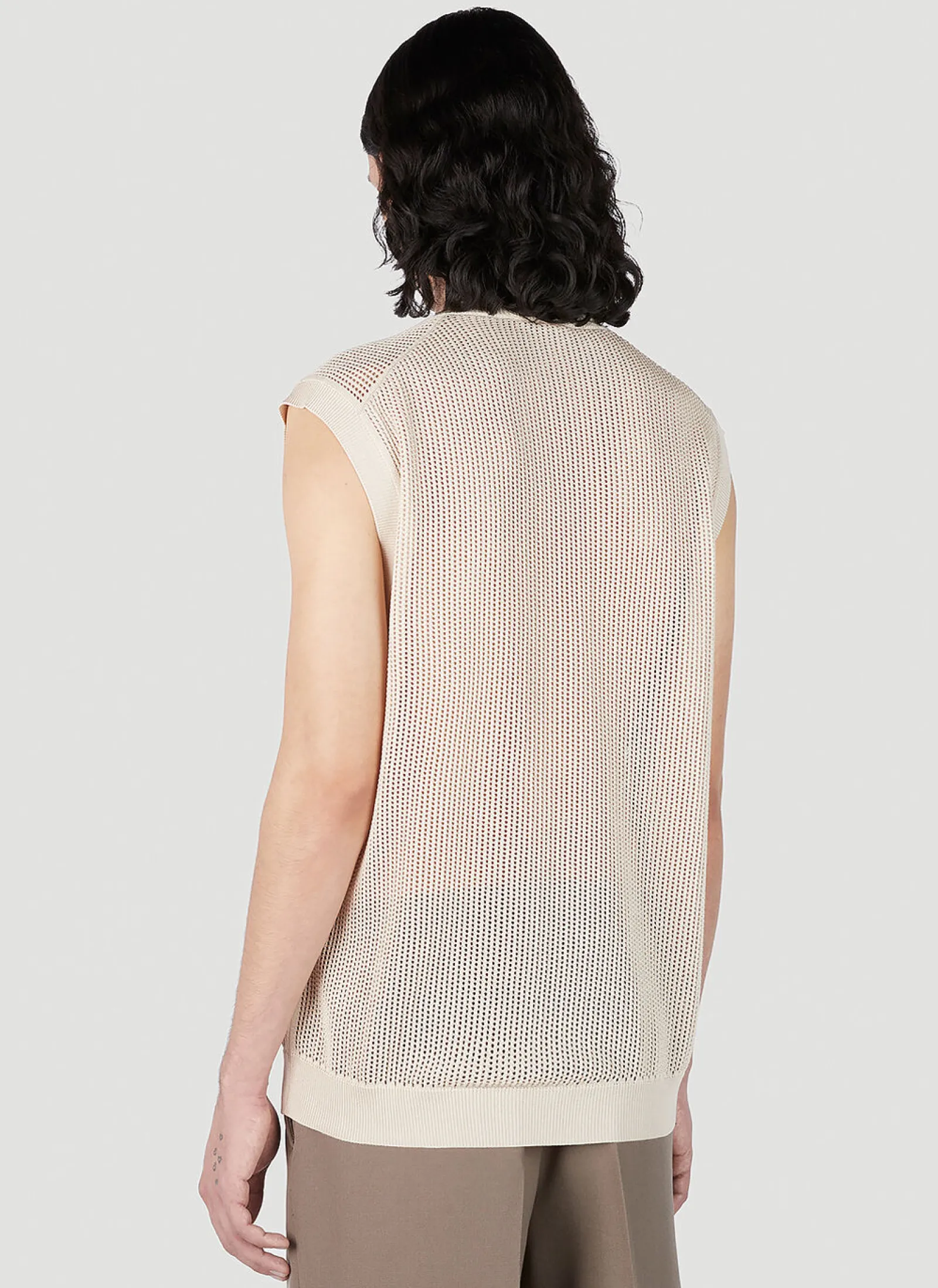 Men Prada Tops^Logo Plaque Knit Vest