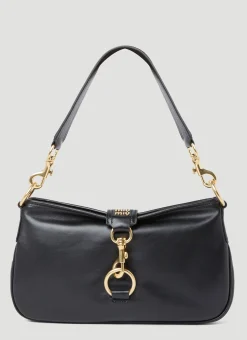 Logo Plaque Leather Shoulder Bag>Miu Miu Online