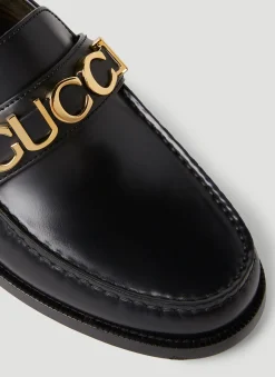 Men Gucci Loafers^Logo Plaque Loafers