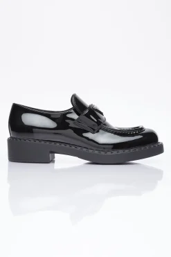 Logo Plaque Loafers>Prada Hot
