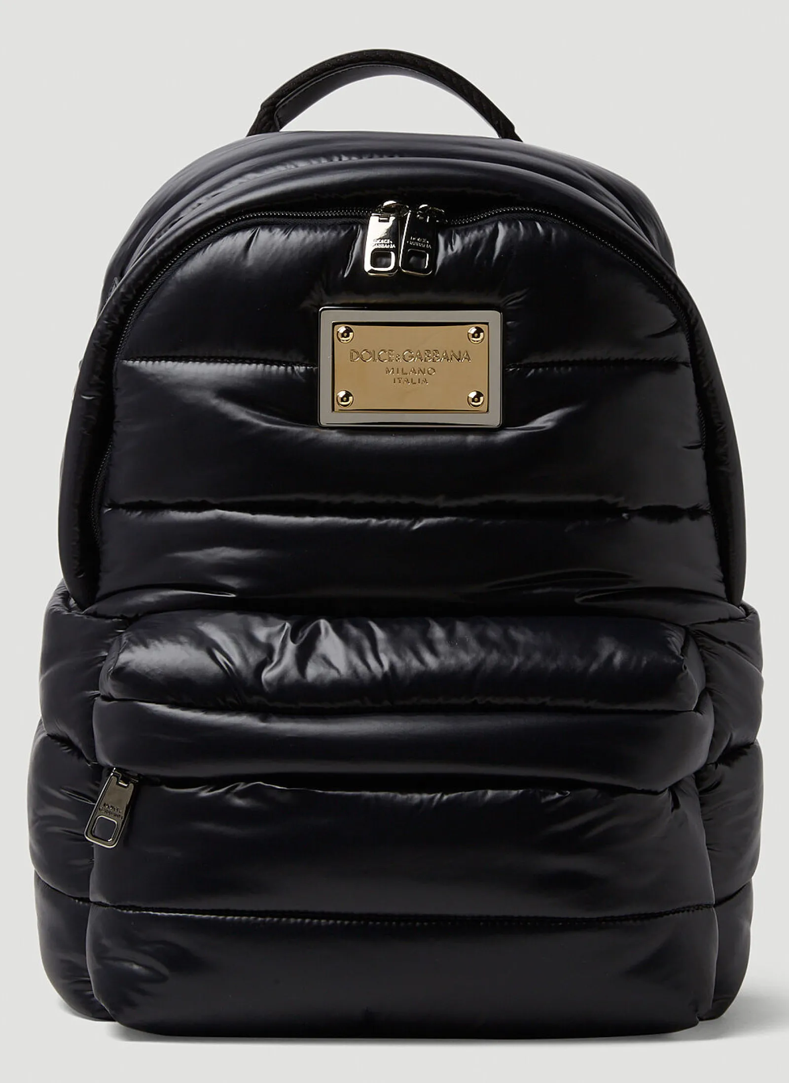 Men Dolce & Gabbana Backpacks^Logo Plaque Padded Backpack