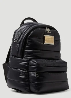 Men Dolce & Gabbana Backpacks^Logo Plaque Padded Backpack