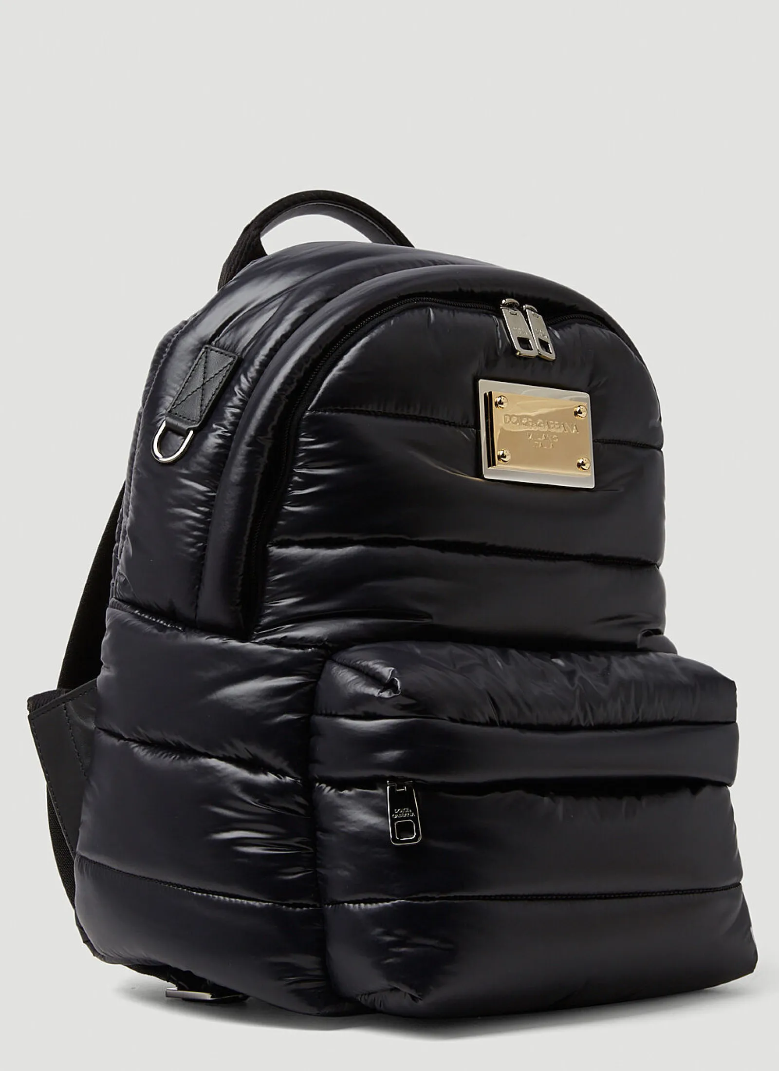 Men Dolce & Gabbana Backpacks^Logo Plaque Padded Backpack