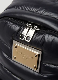 Men Dolce & Gabbana Backpacks^Logo Plaque Padded Backpack