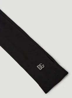 Men Dolce & Gabbana Gloves^Logo Plaque Sleeves