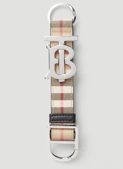 Men Burberry Keyrings^Logo Plaque Slider Keyring