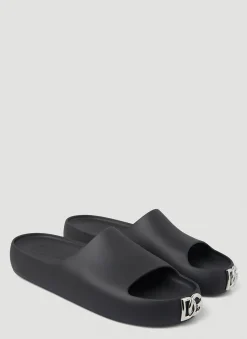 Men Dolce & Gabbana Slides^Logo Plaque Slides