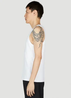 Men Prada Tops^Logo Plaque Tank Top