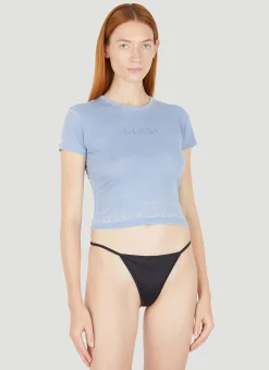 Logo Plaque Thong>Guess USA New
