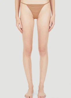 Logo Plaque Thong>Guess USA Hot