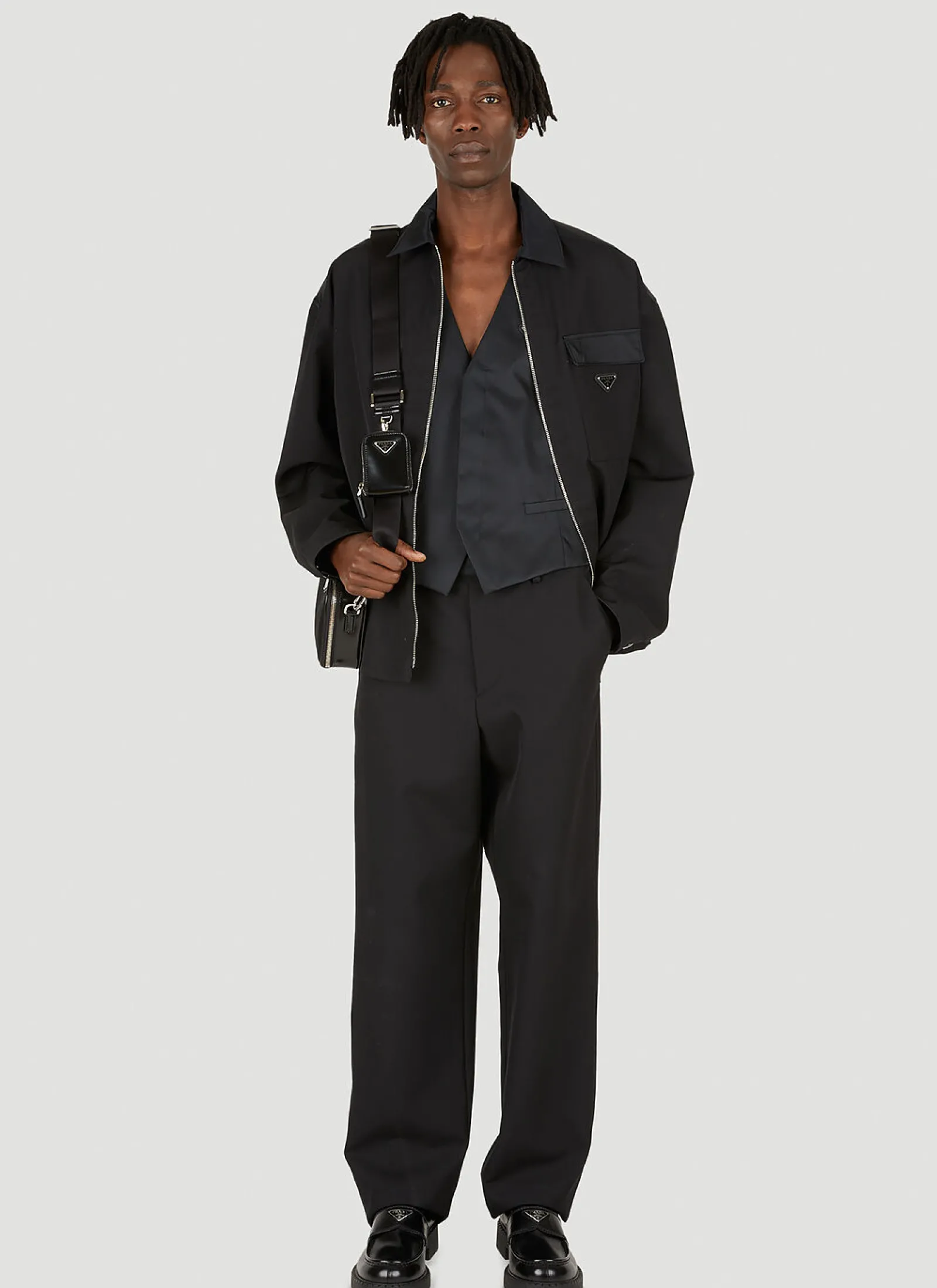 Men Prada Tops^Logo Plaque Waistcoat