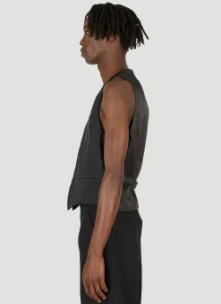 Men Prada Tops^Logo Plaque Waistcoat