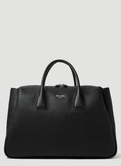 Men Prada Weekend Bags^Logo Plaque Weekend Bag