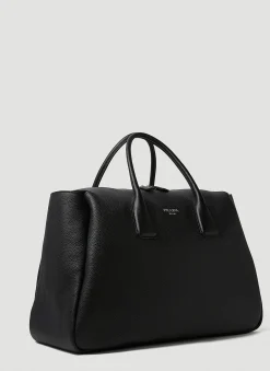 Men Prada Weekend Bags^Logo Plaque Weekend Bag
