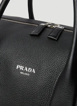 Men Prada Weekend Bags^Logo Plaque Weekend Bag