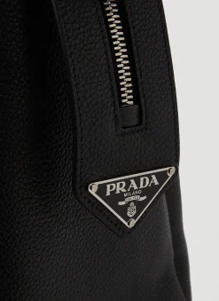 Men Prada Weekend Bags^Logo Plaque Weekend Bag