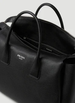 Men Prada Weekend Bags^Logo Plaque Weekend Bag