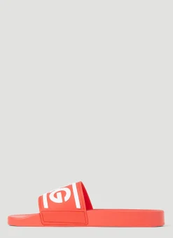 Men Dolce & Gabbana Slides^Logo Pool Slides