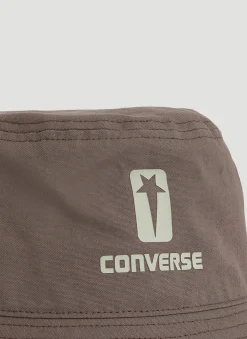 Men Rick Owens DRKSHDW x Converse Hats^Logo Print Bucket Hat