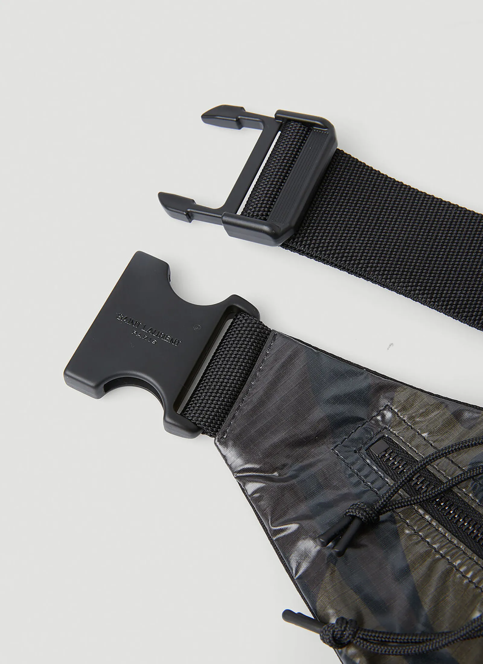 Men Saint Laurent Belt Bags^Logo Print Camouflage Belt Bag