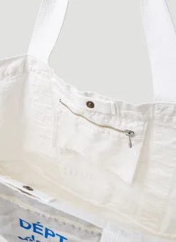 Men Gallery Dept. Tote Bags^Logo Print Canvas Tote Bag