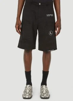 Men Lourdes Shorts^Logo Print Cargo Shorts