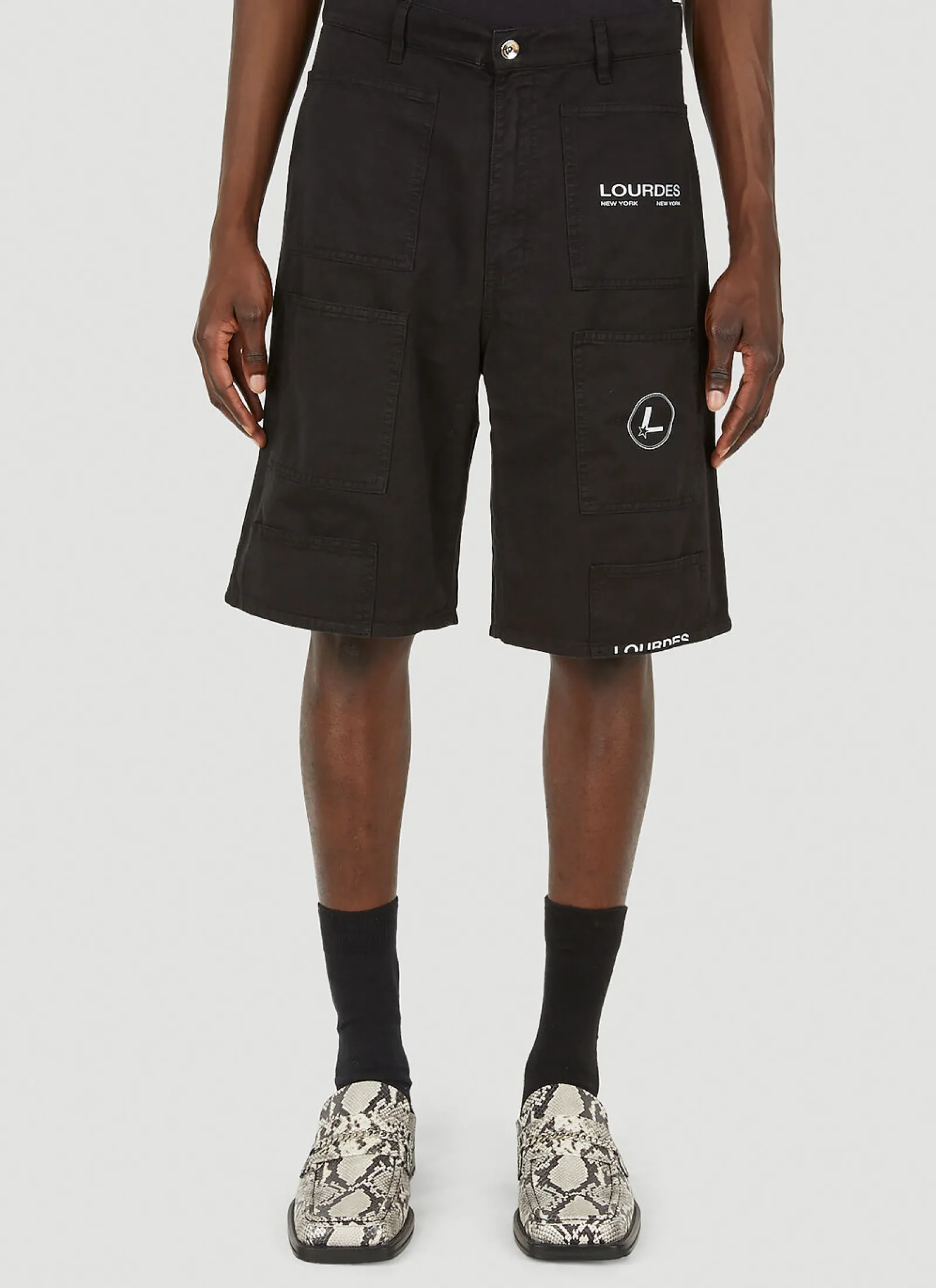 Men Lourdes Shorts^Logo Print Cargo Shorts