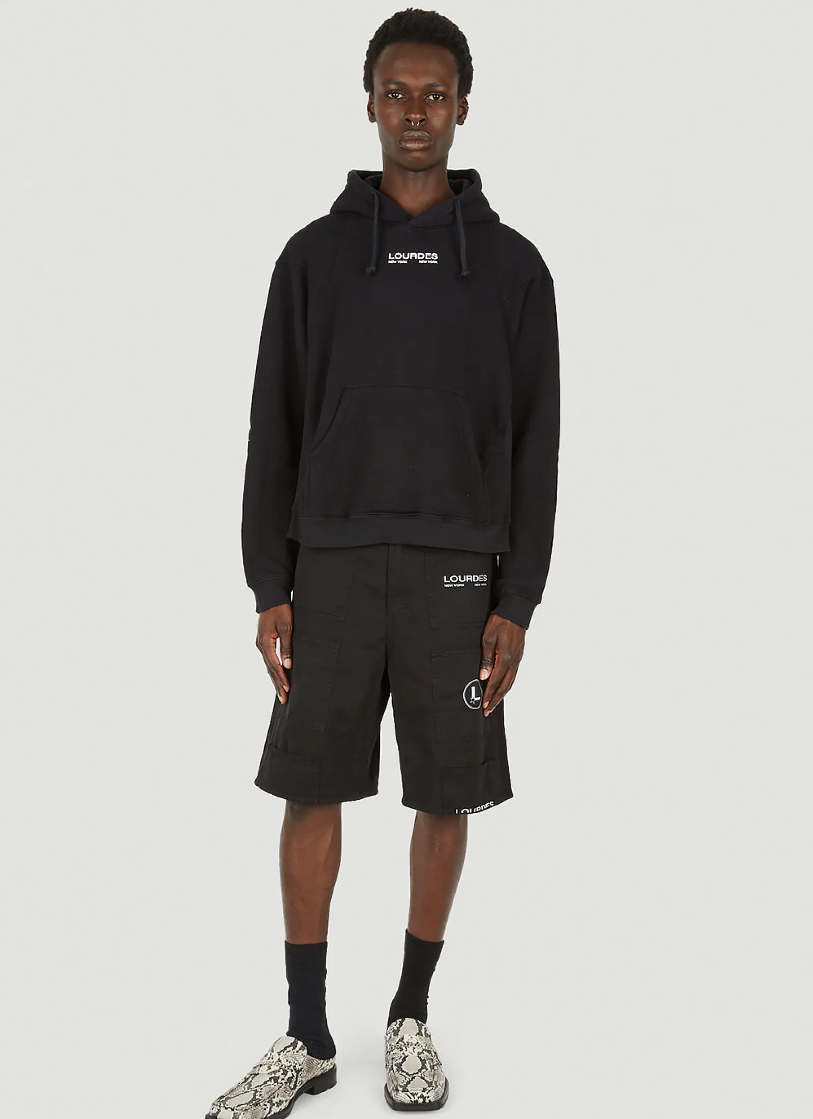 Men Lourdes Shorts^Logo Print Cargo Shorts