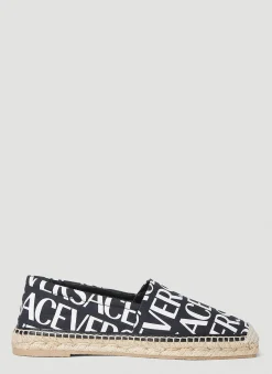 Logo Print Espadrilles>Versace Online