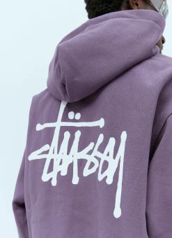 Men Stüssy Sweatshirts^Logo Print Hooded Sweatshirt