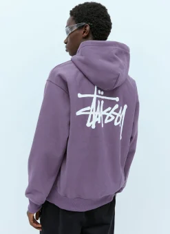 Men Stüssy Sweatshirts^Logo Print Hooded Sweatshirt