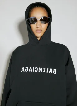 Logo Print Hooded Sweatshirt>Balenciaga Sale