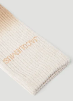Men Jacquemus Socks^Logo Print Knit Socks