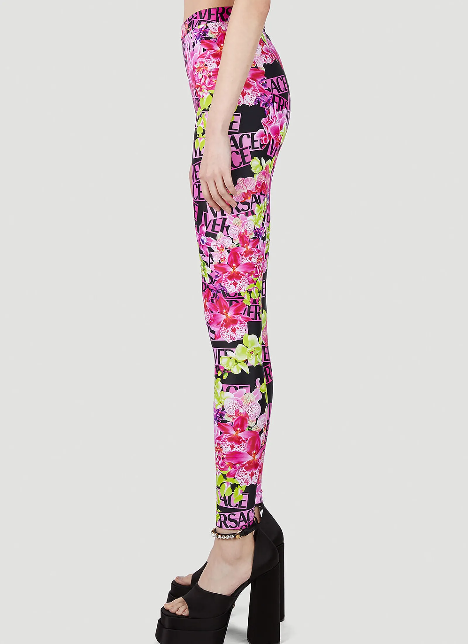 Logo Print Leggings>Versace Clearance