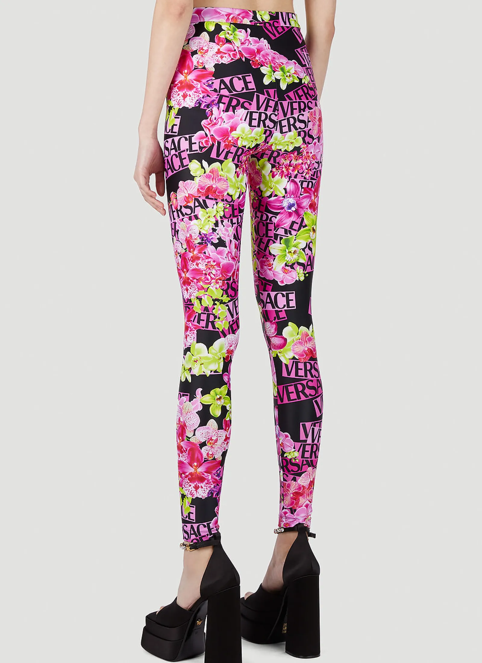 Logo Print Leggings>Versace Clearance