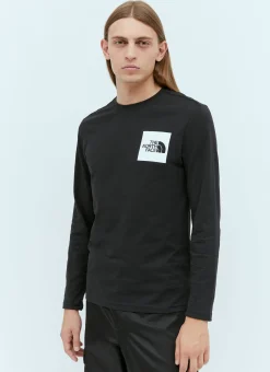 Men The North Face T-Shirts^Logo Print Long Sleeve T-Shirt
