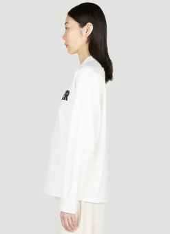 Logo Print Long Sleeve T-Shirt></noscript>Jil Sander Online
