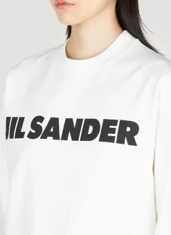 Logo Print Long Sleeve T-Shirt></noscript>Jil Sander Online