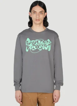 Logo Print Long Sleeve T-Shirt>Boiler Room x P.A.M. Online