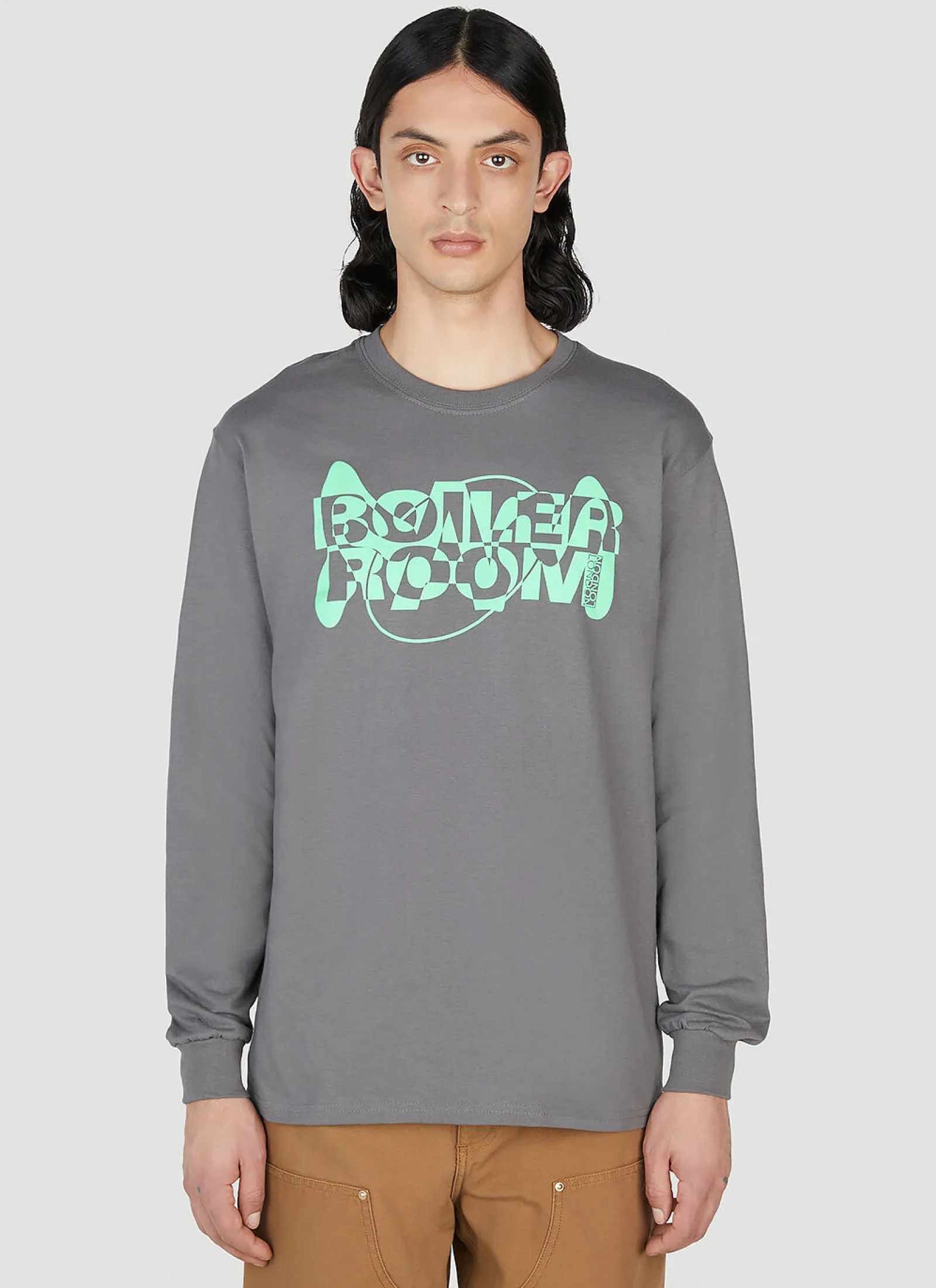 Logo Print Long Sleeve T-Shirt>Boiler Room x P.A.M. Online