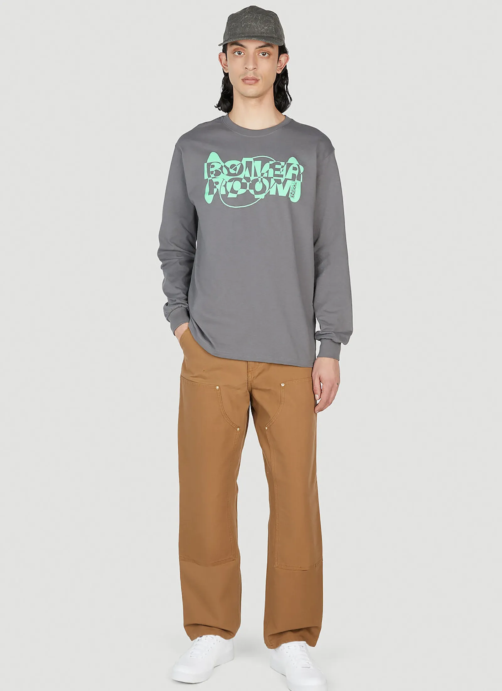 Logo Print Long Sleeve T-Shirt>Boiler Room x P.A.M. Online