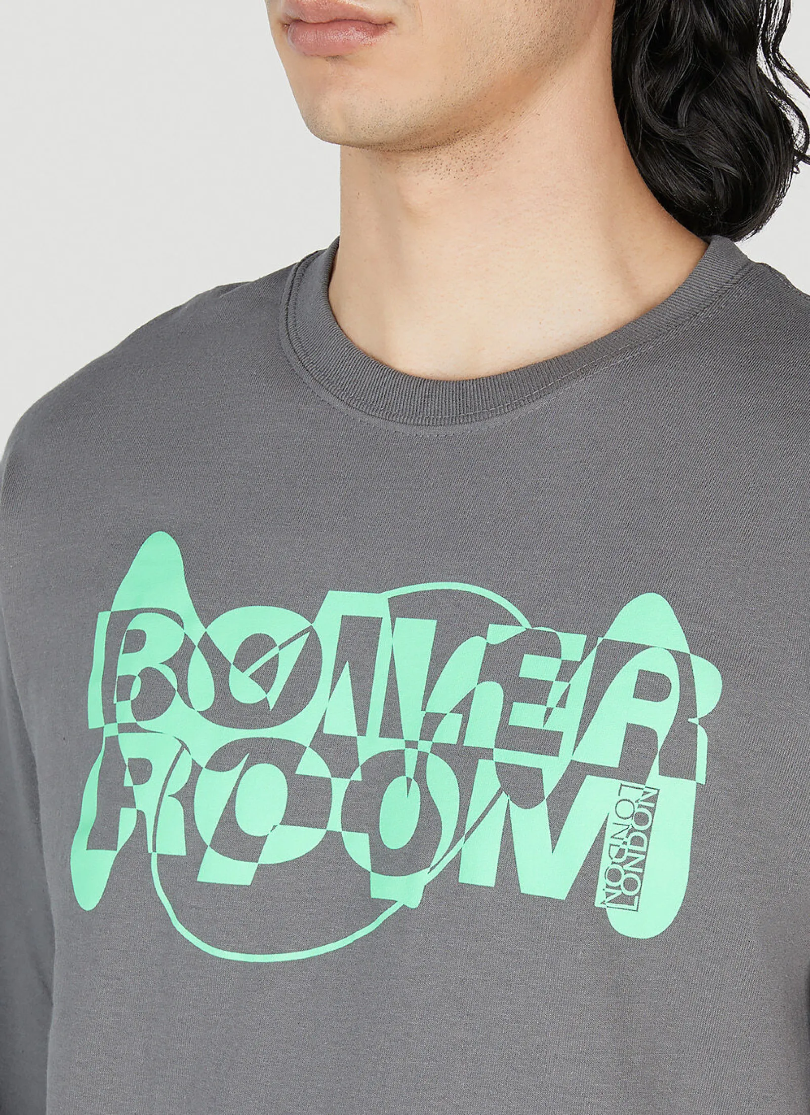 Logo Print Long Sleeve T-Shirt>Boiler Room x P.A.M. Online