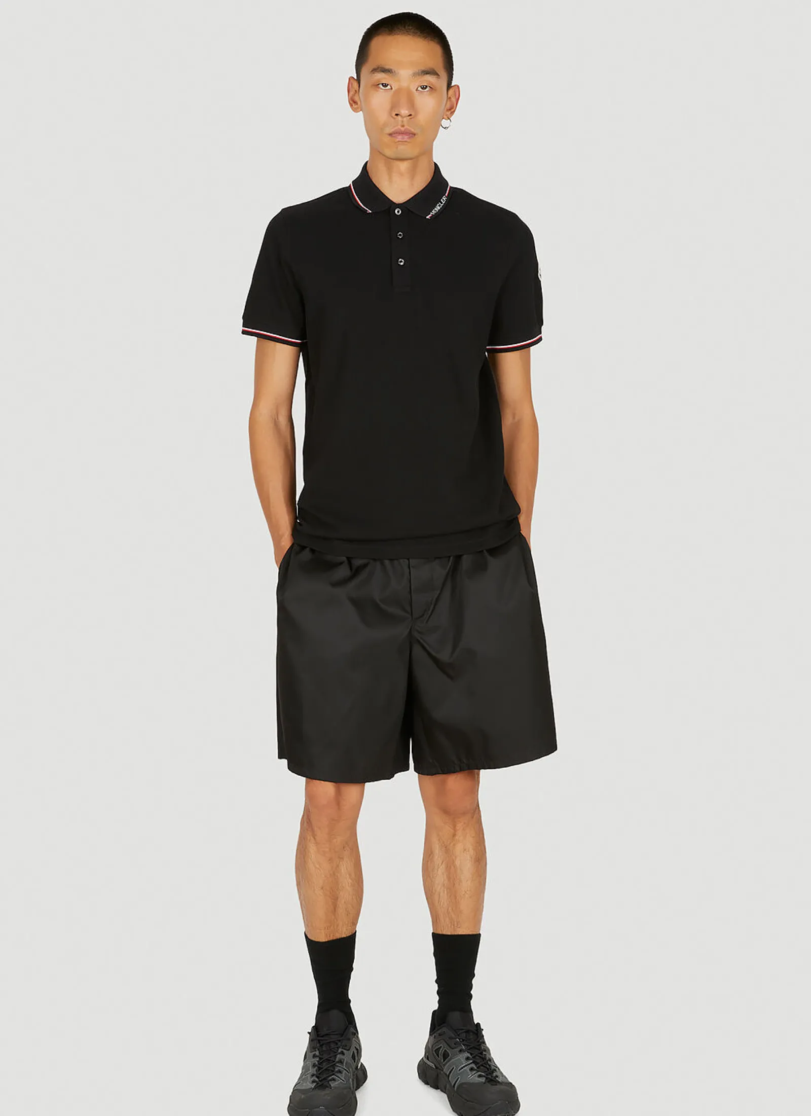 Men Moncler Polo Shirts^Logo Print Polo Shirt