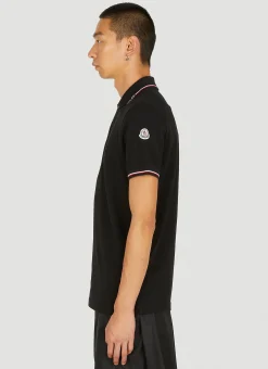 Men Moncler Polo Shirts^Logo Print Polo Shirt
